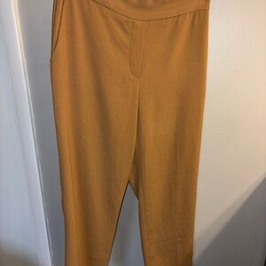 Aritzia Babaton Ankle-Length Pants in Warm Tan